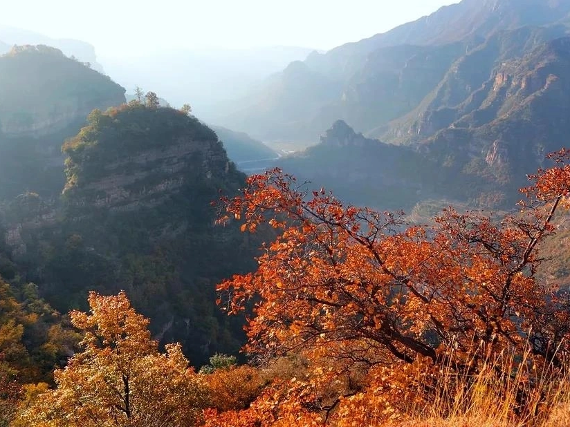 秋末冬初的太行大峡谷赞~