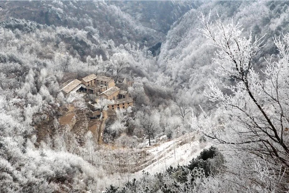 下雪了，太行大峡谷开启“2020年冬季雪景模式”，快来这幅水墨画里走一走！