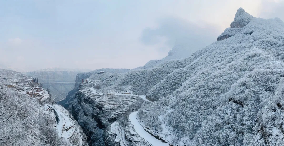 【今日小寒】太行大峡谷迎来2022年第一场雪