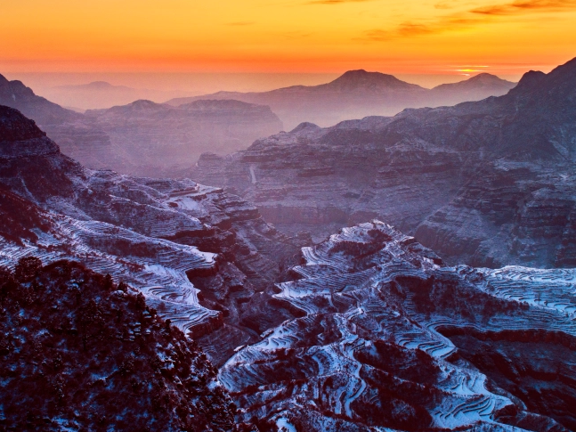 太行大峡谷如画般的冬景，别说你没来过~
