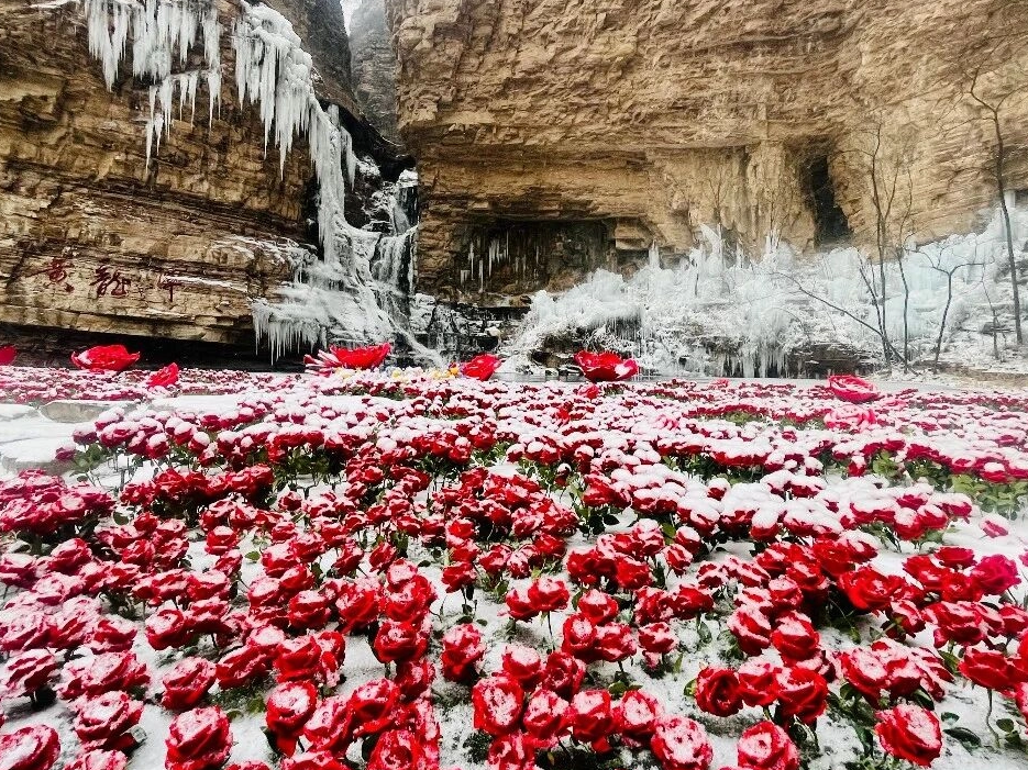 被人民日报转发！林州太行大峡谷的冬日有多美