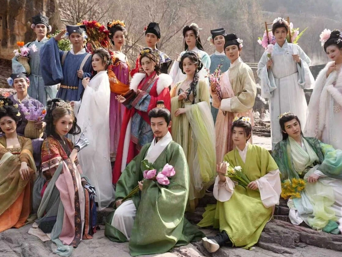 春日狂欢！今日太行大峡谷花神巡游+簪花少年团火热上演|明日精彩继续~